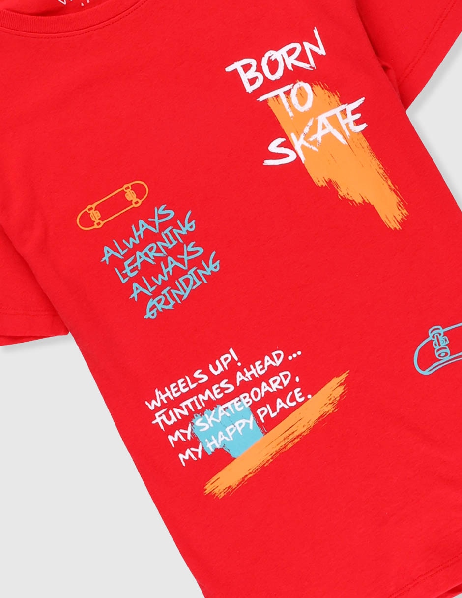 Playera Weekend manga corta para niño