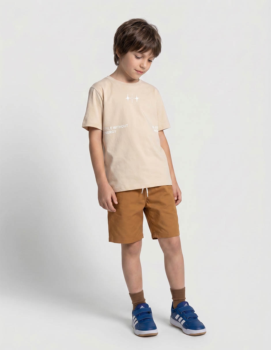 Playera Weekend manga corta para niño