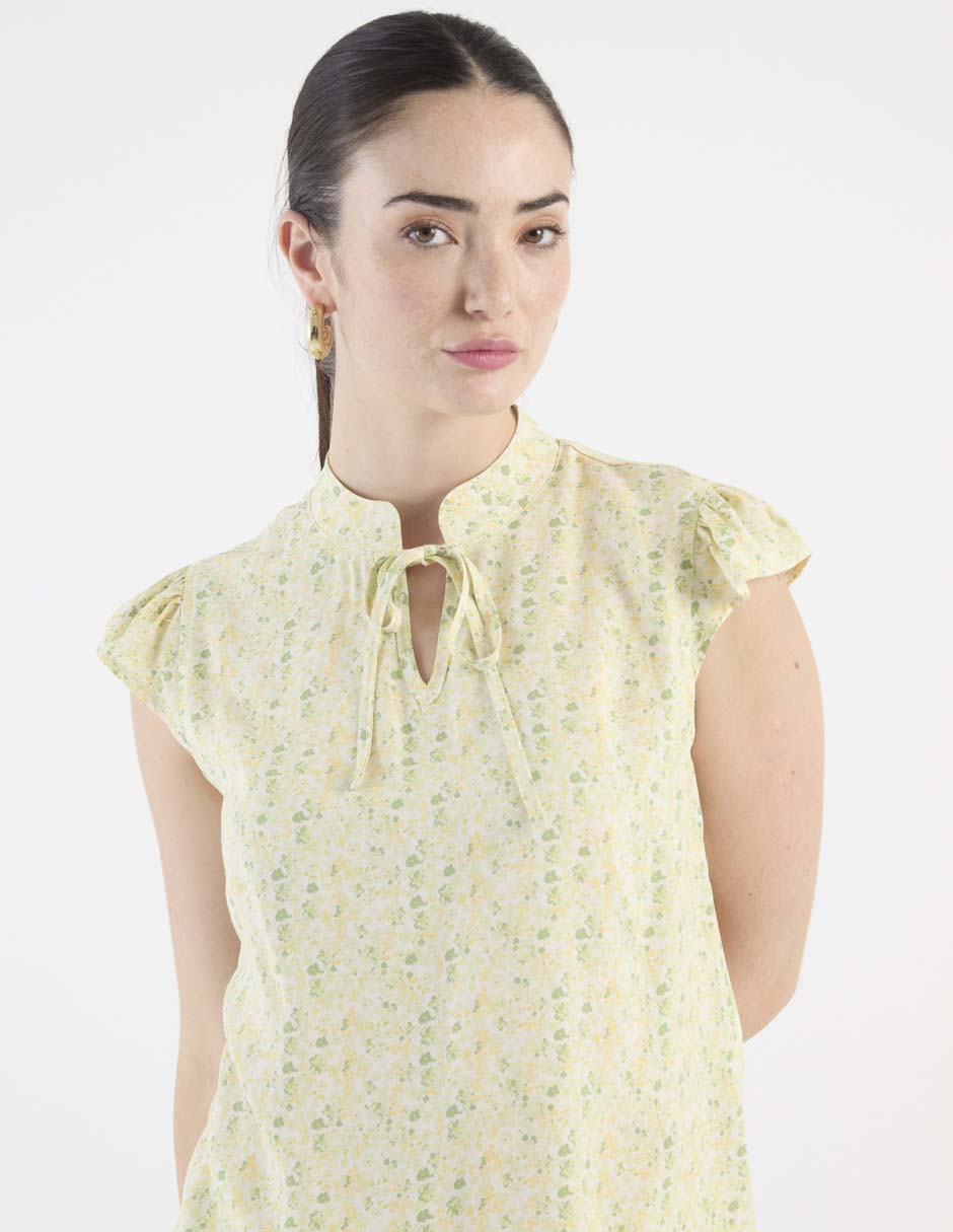 Blusa manga corta para mujer 4