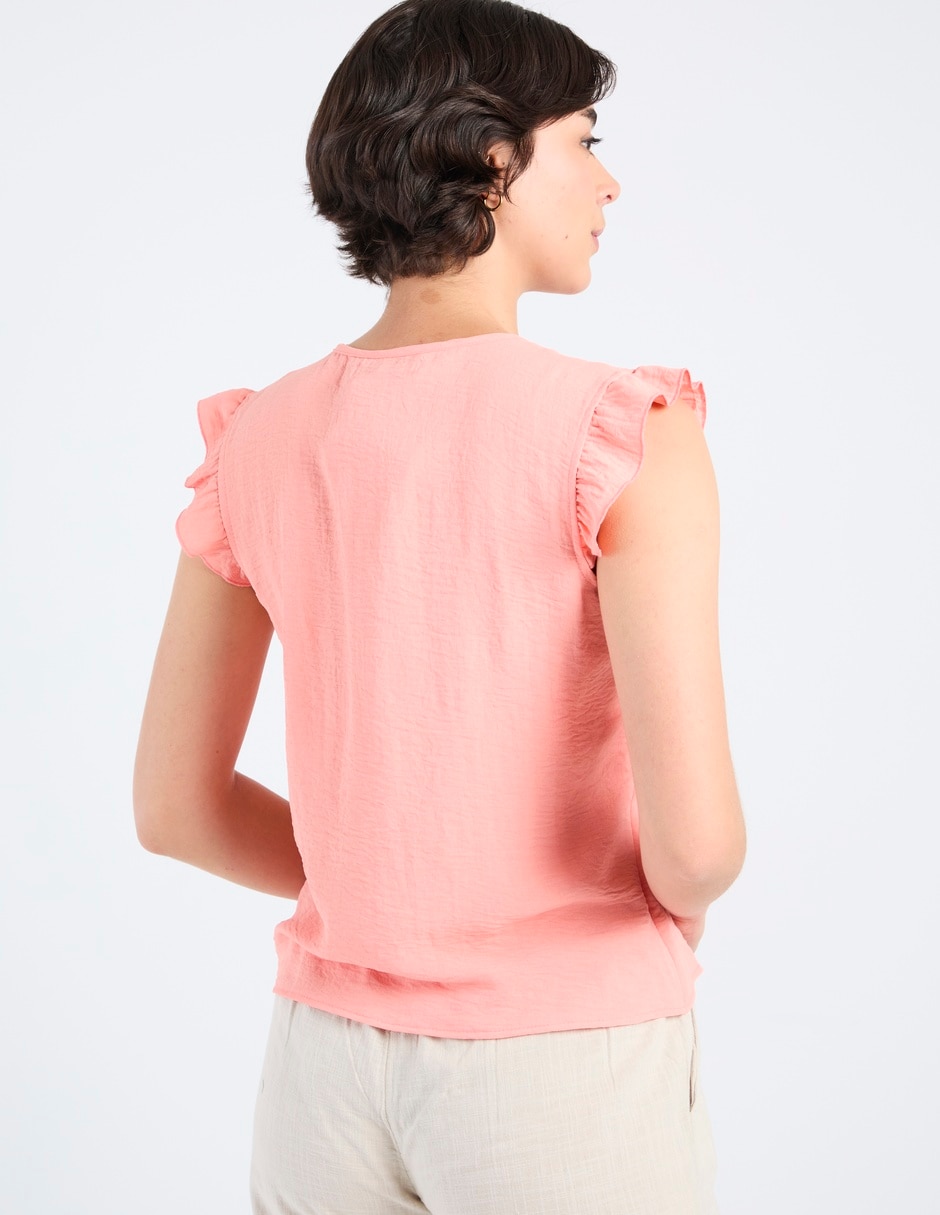 Blusa manga corta para mujer 3