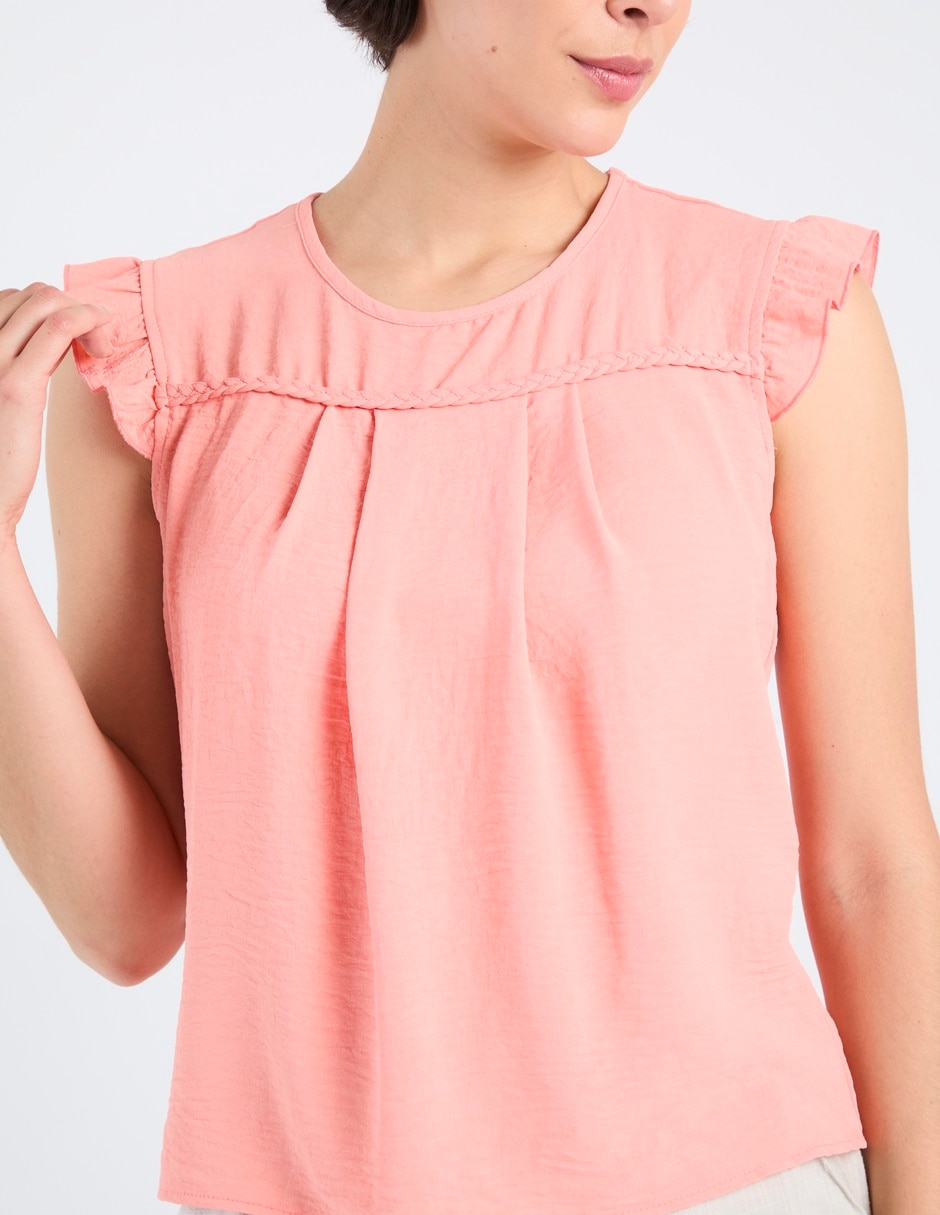 Blusa manga corta para mujer 6