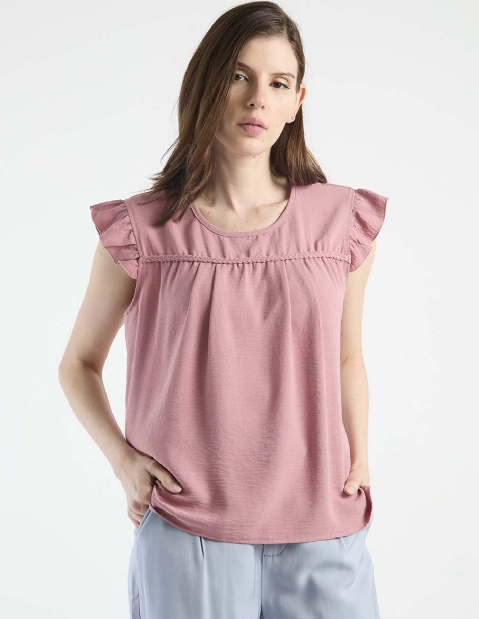 Blusa Week By Weekend manga corta para mujer