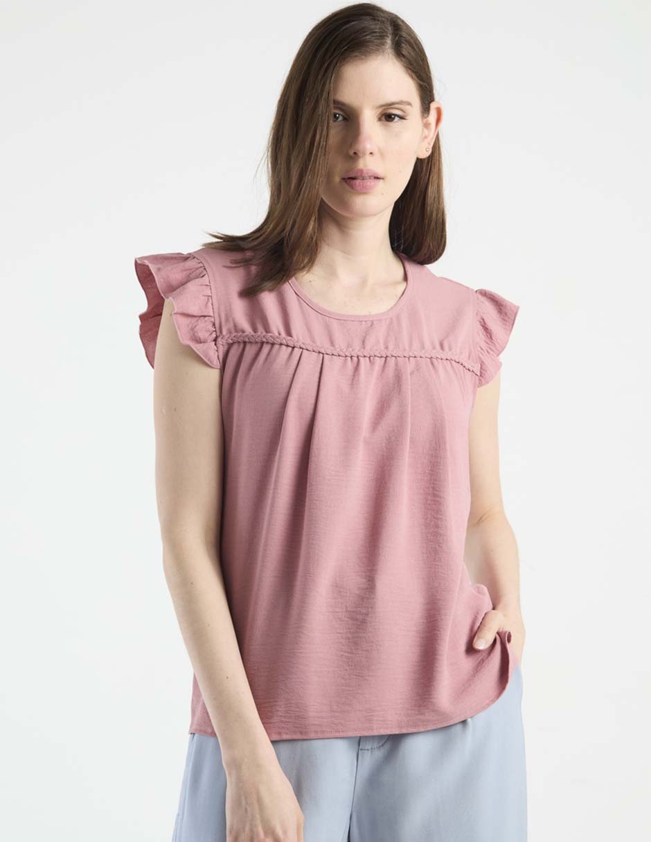 Blusa Week By Weekend manga corta para mujer