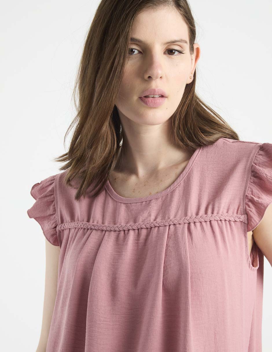 Blusa Week By Weekend manga corta para mujer
