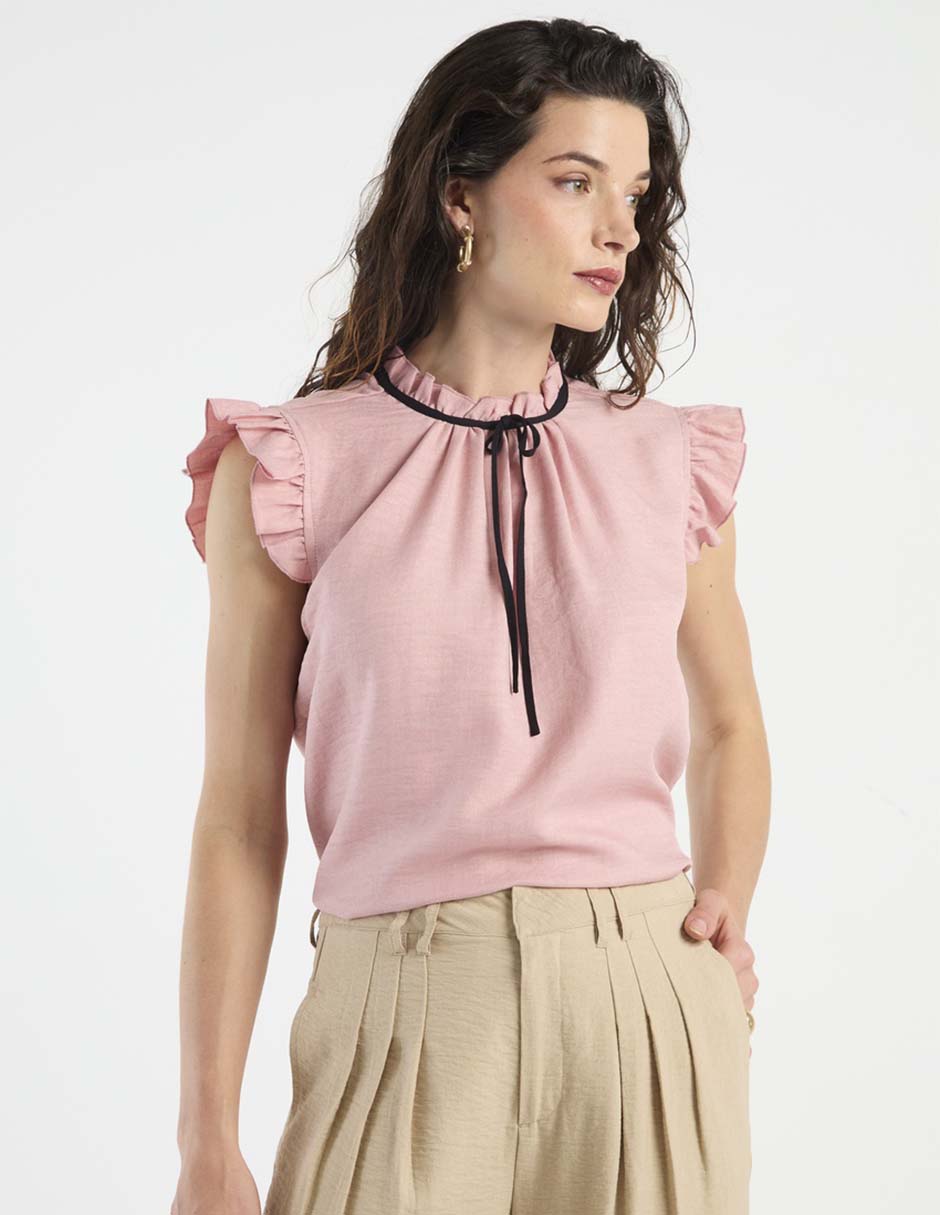 Blusa manga corta para mujer 1
