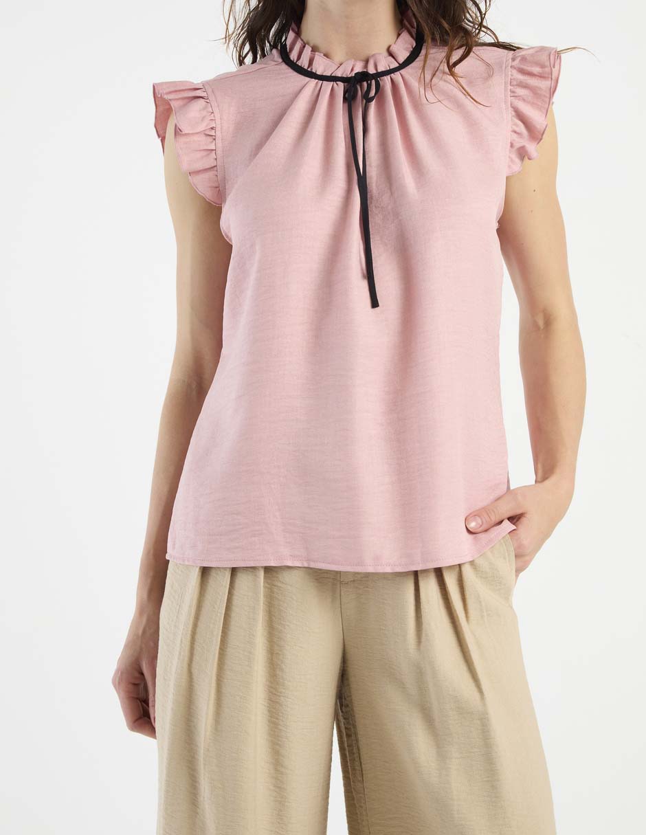 Blusa manga corta para mujer 7
