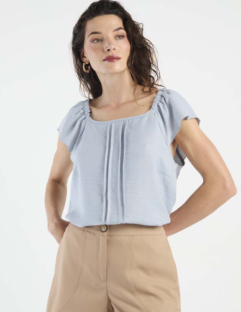 Blusa manga corta para mujer 3