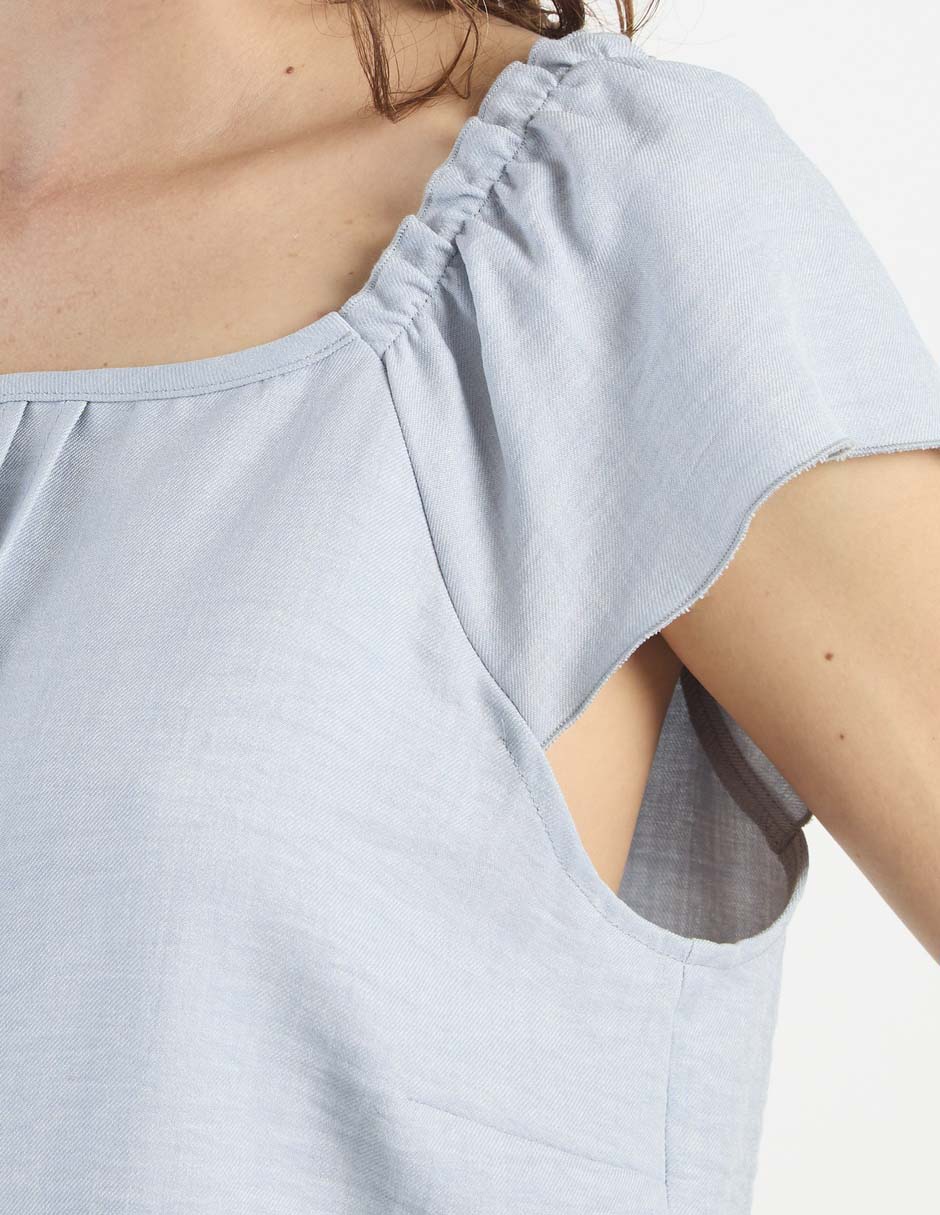 Blusa manga corta para mujer 2