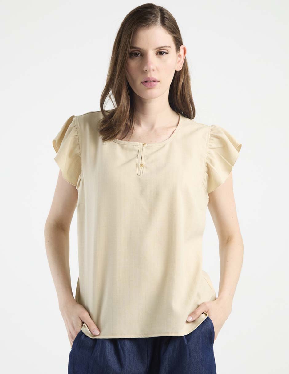 Blusa Week By Weekend manga corta para mujer