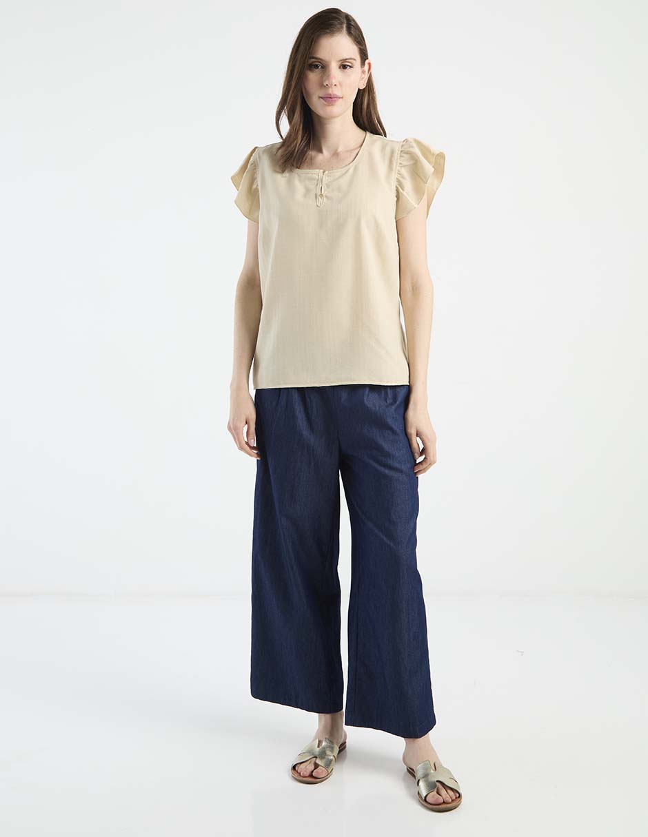 Blusa Week By Weekend manga corta para mujer