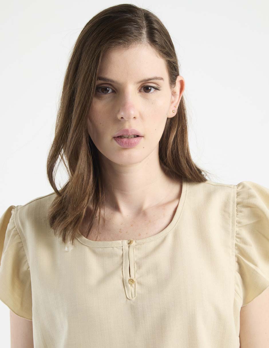 Blusa Week By Weekend manga corta para mujer