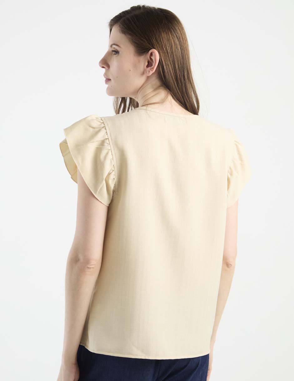 Blusa Week By Weekend manga corta para mujer