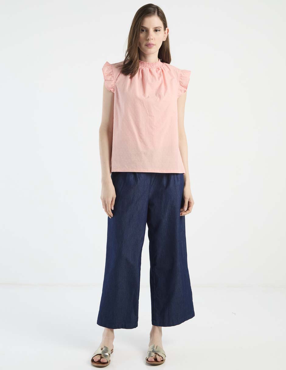 Blusa manga corta para mujer 3