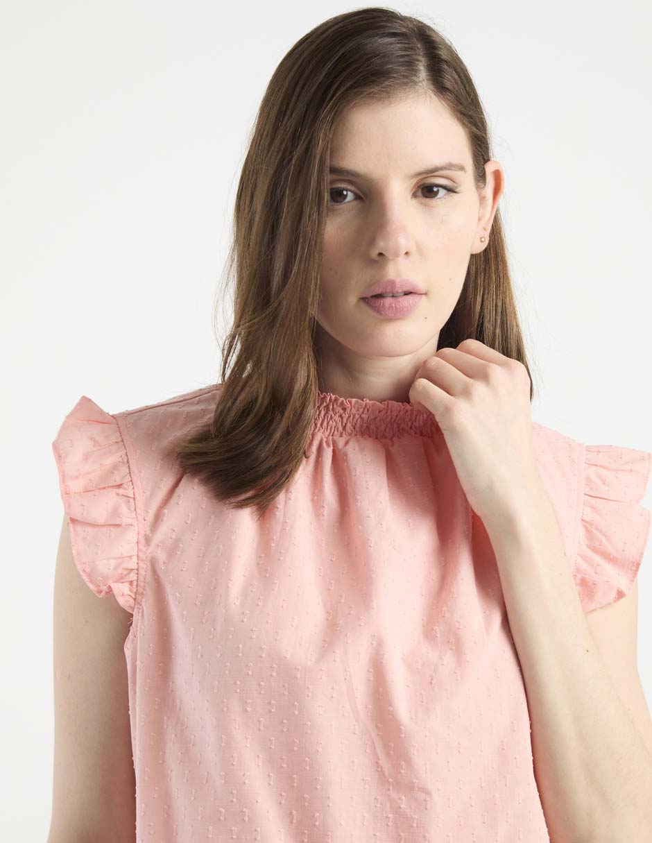 Blusa manga corta para mujer 4
