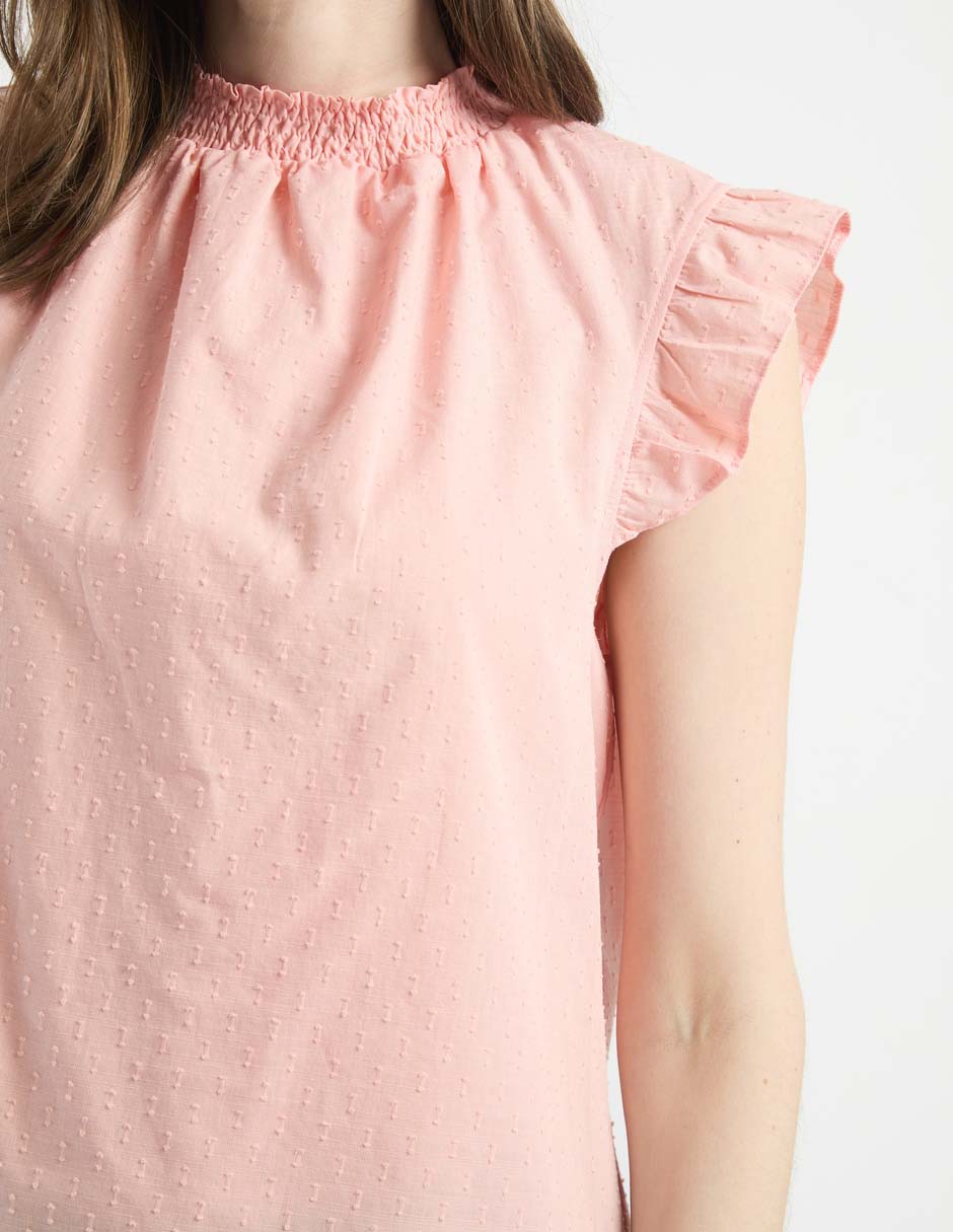 Blusa manga corta para mujer 5