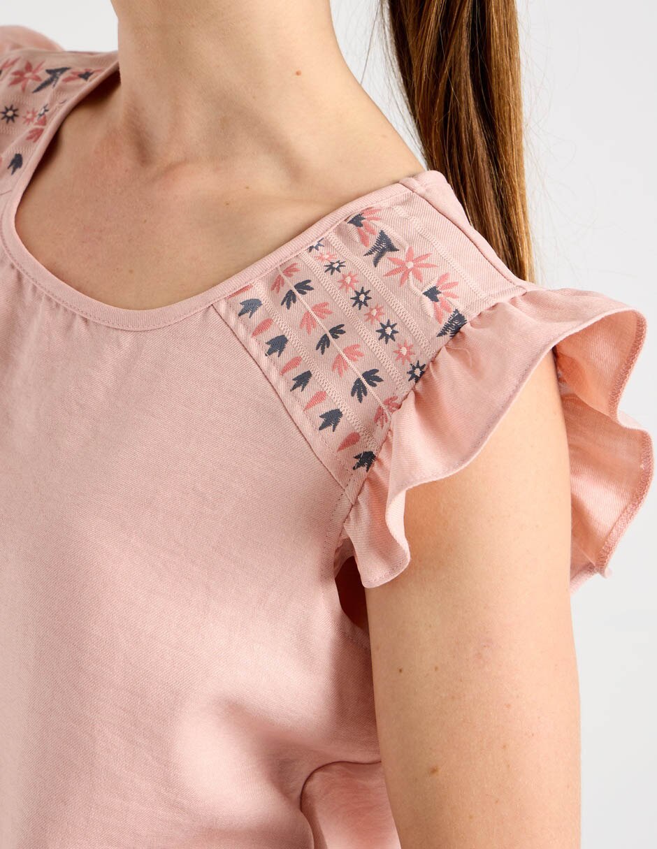 Blusa manga corta para mujer 21