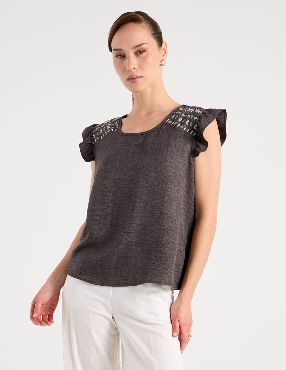 Blusa manga corta para mujer 2