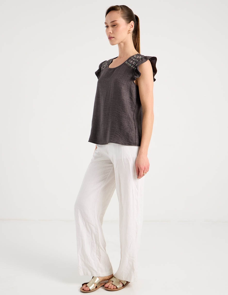 Blusa manga corta para mujer 3