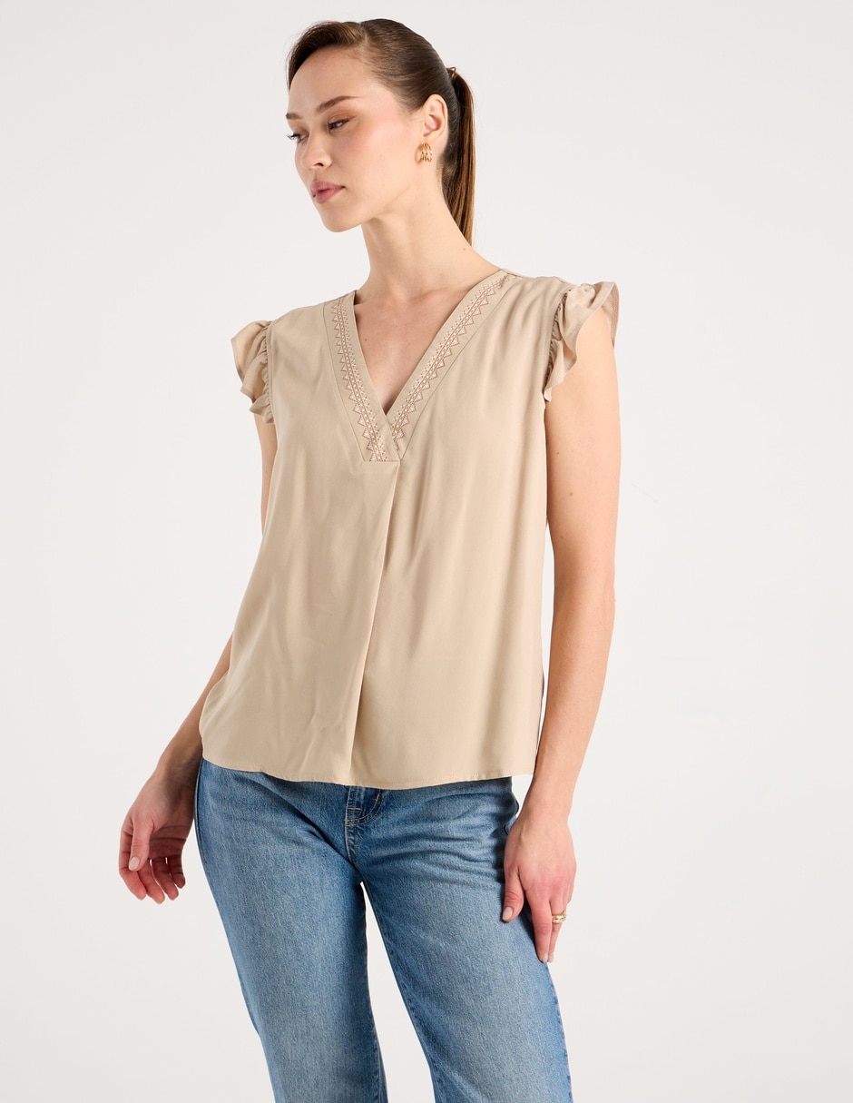 Blusa Week By Weekend manga corta para mujer