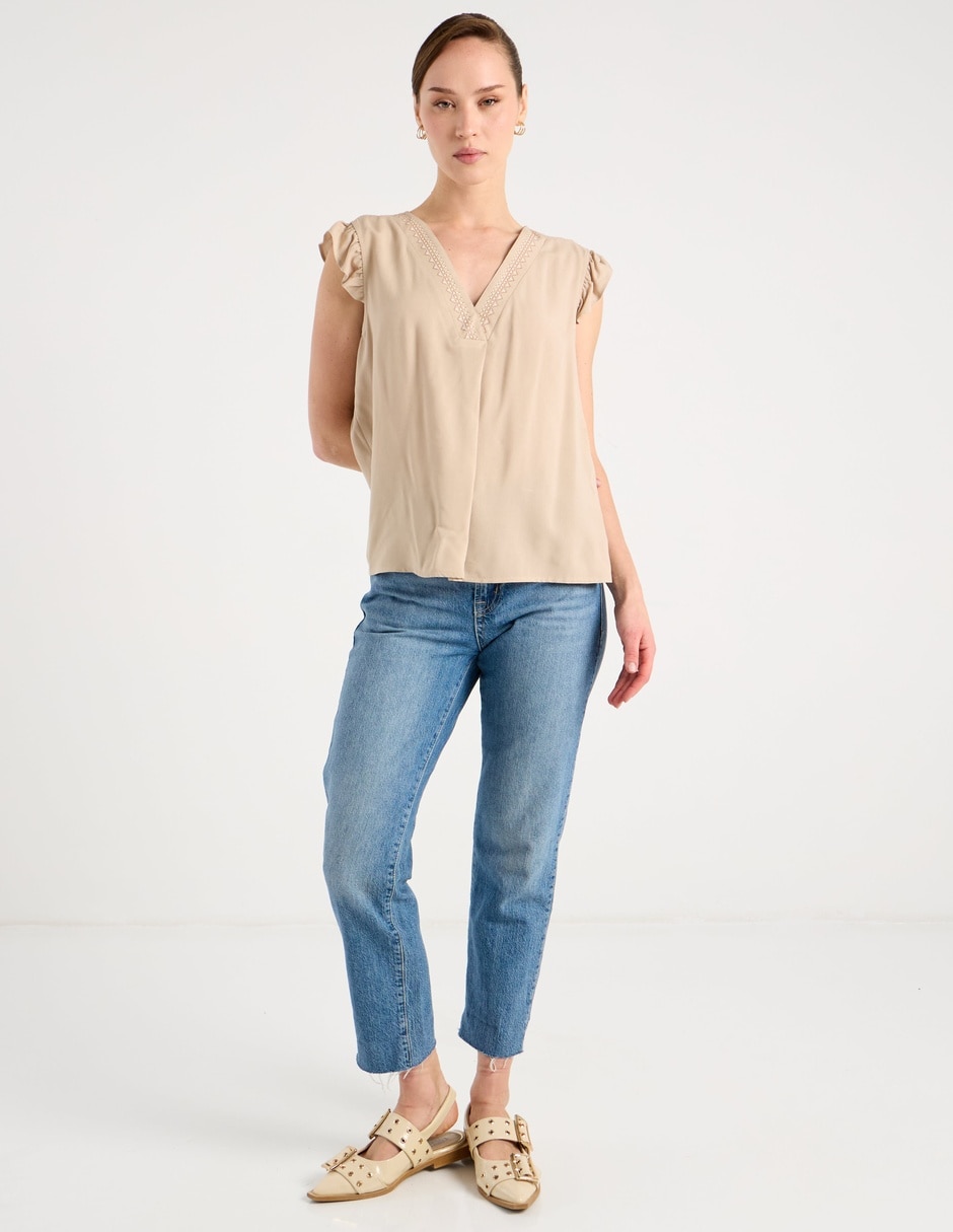 Blusa Week By Weekend manga corta para mujer