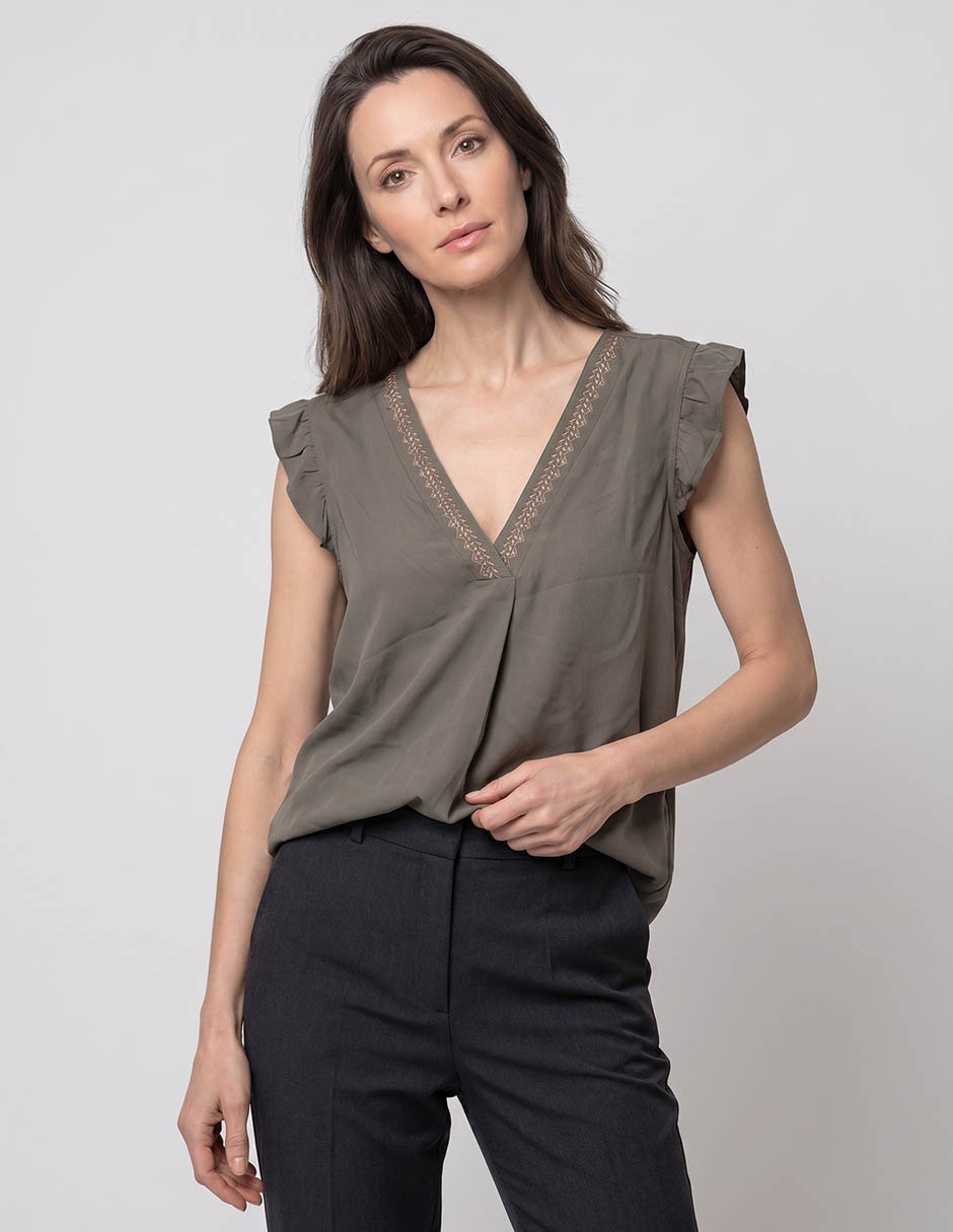 Blusa manga corta para mujer 1