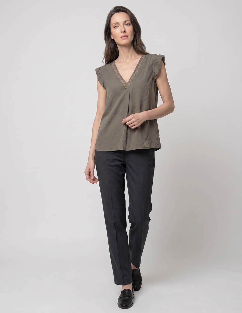 Blusa manga corta para mujer 3