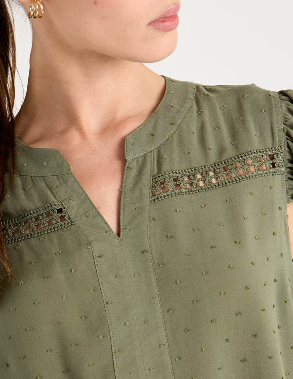 Blusa manga corta para mujer 3