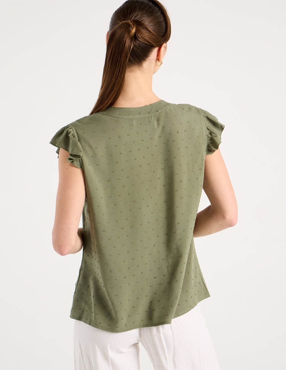 Blusa manga corta para mujer 6