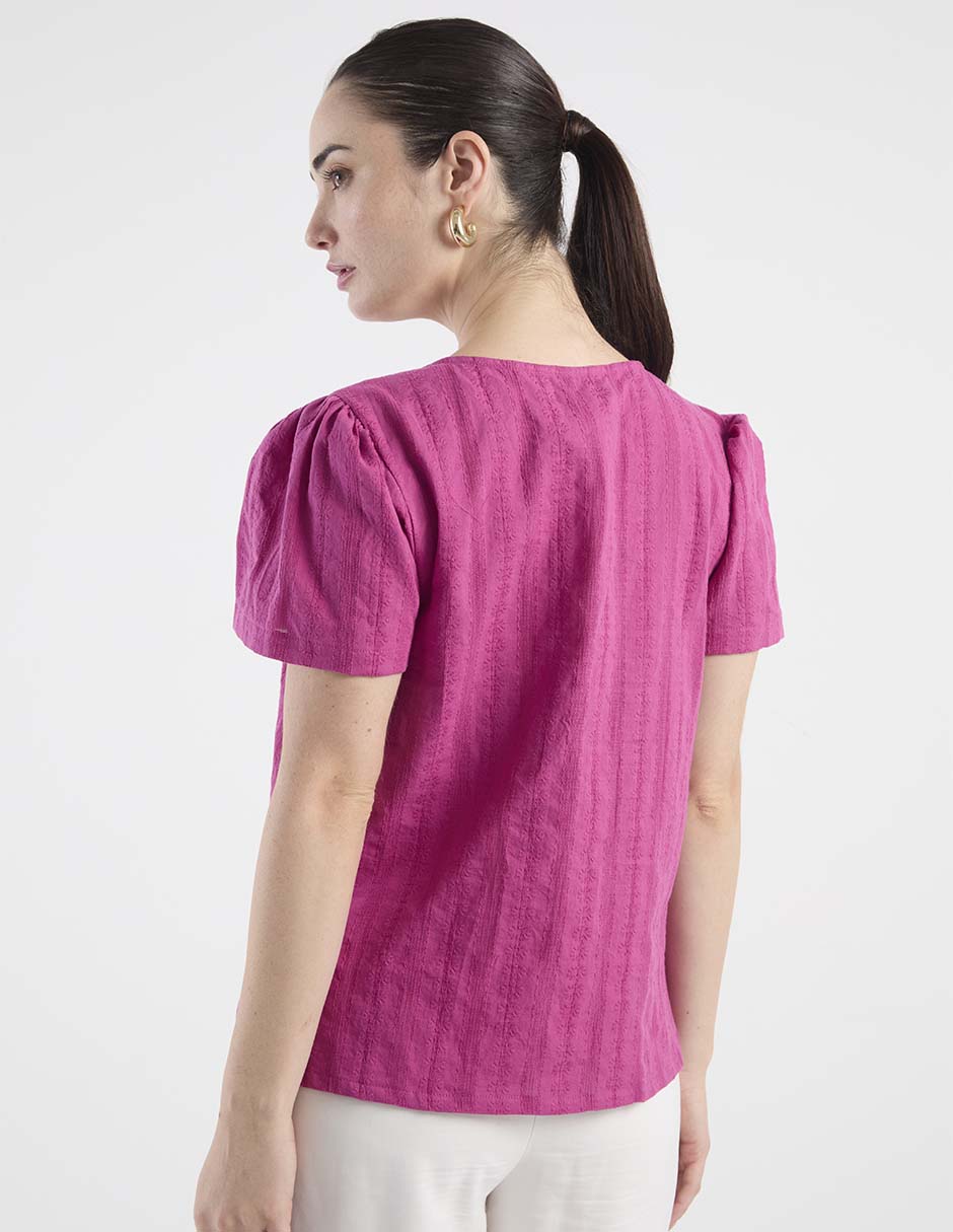Blusa manga corta para mujer 3