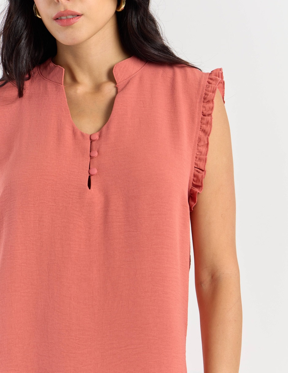 Blusa week by weekend sin manga para mujer