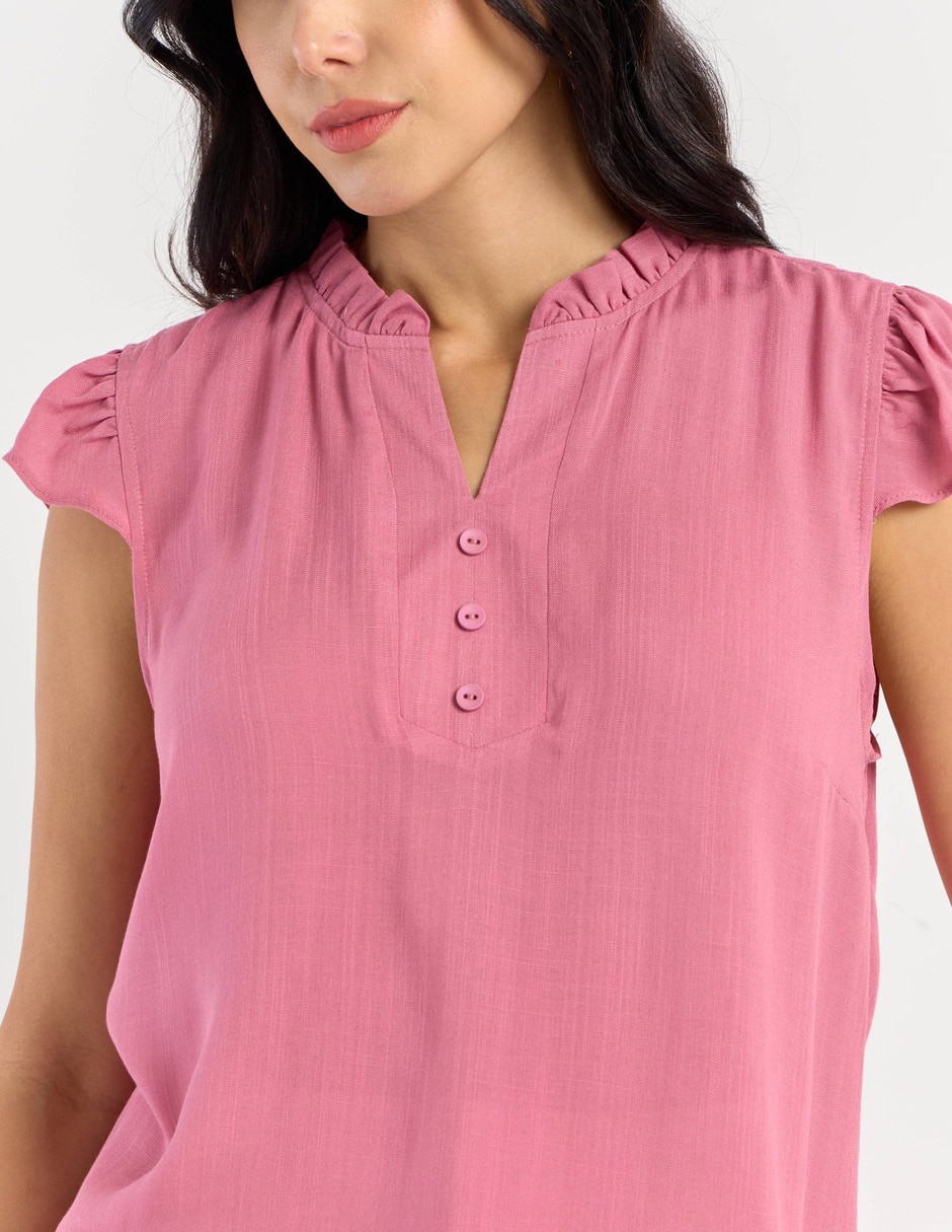 Blusa manga corta para mujer 3