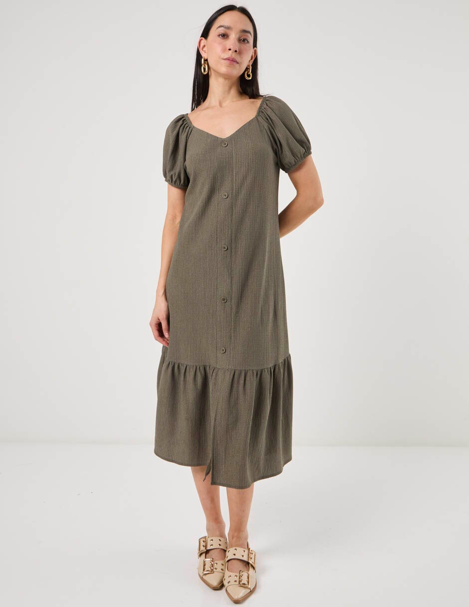 Vestido midi casual para mujer Vestido midi casual para mujer