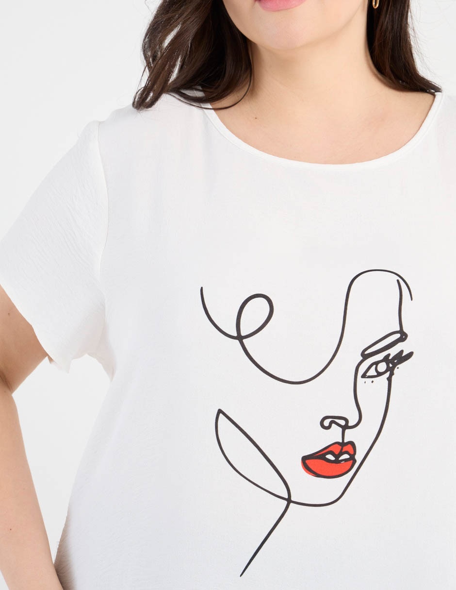 Blusa manga corta para mujer 9