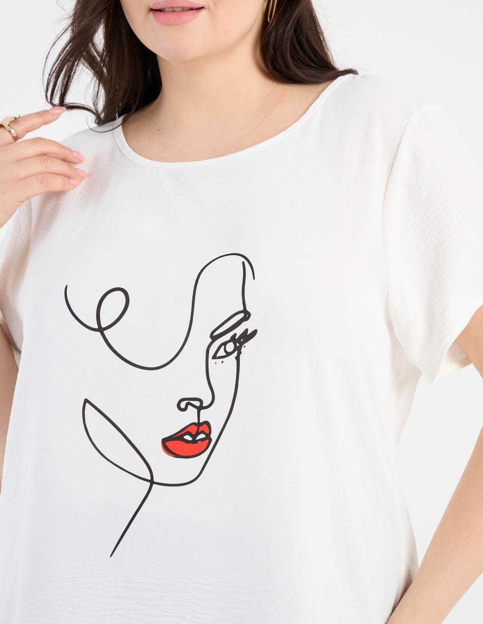 Blusa manga corta para mujer 10