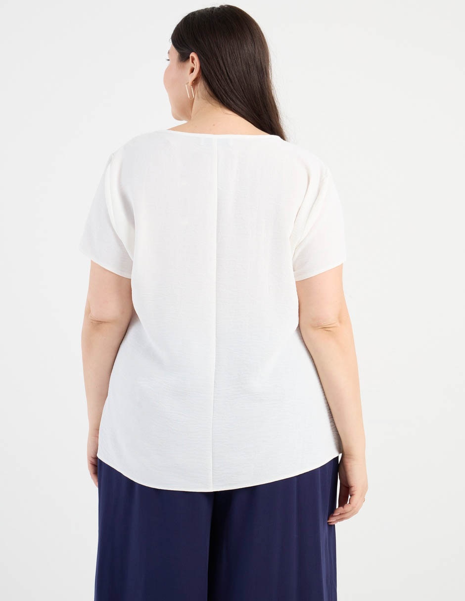Blusa manga corta para mujer 11