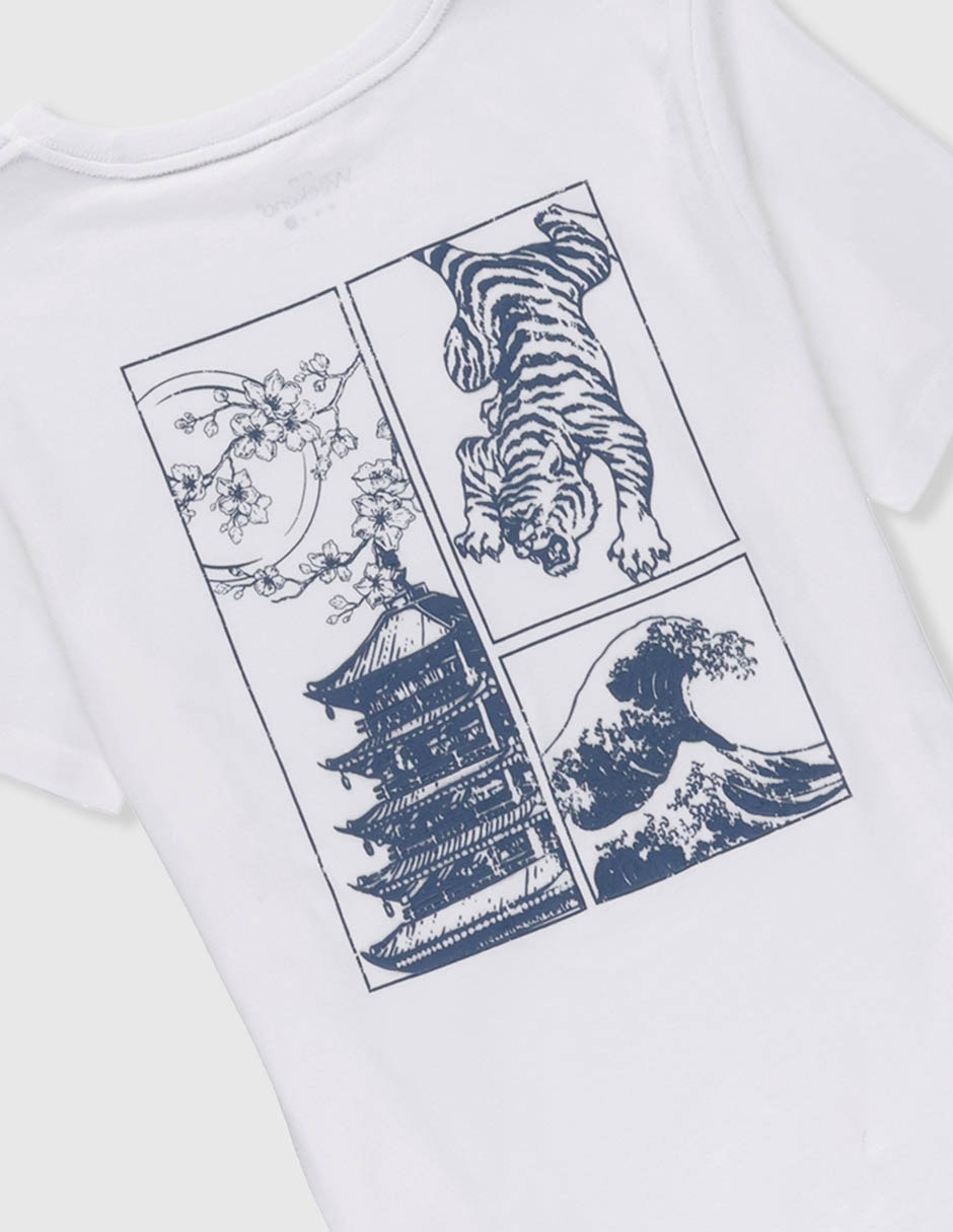 Playera Weekend manga corta para niño