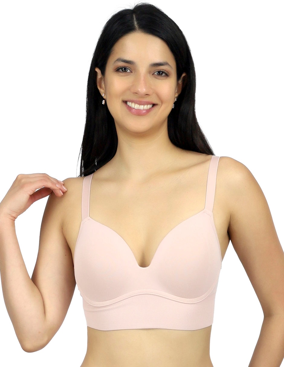 Brassiere peto medio copa preformada para mujer