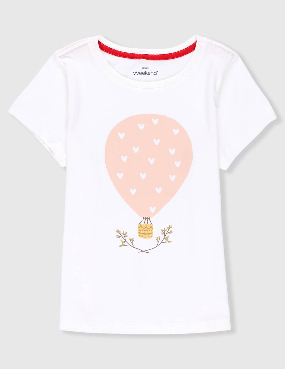 Playera manga corta para bebé niña