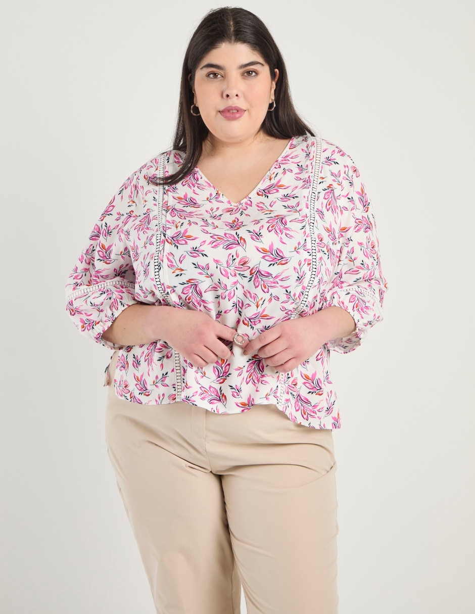 Blusa manga 3/4 para mujer 1