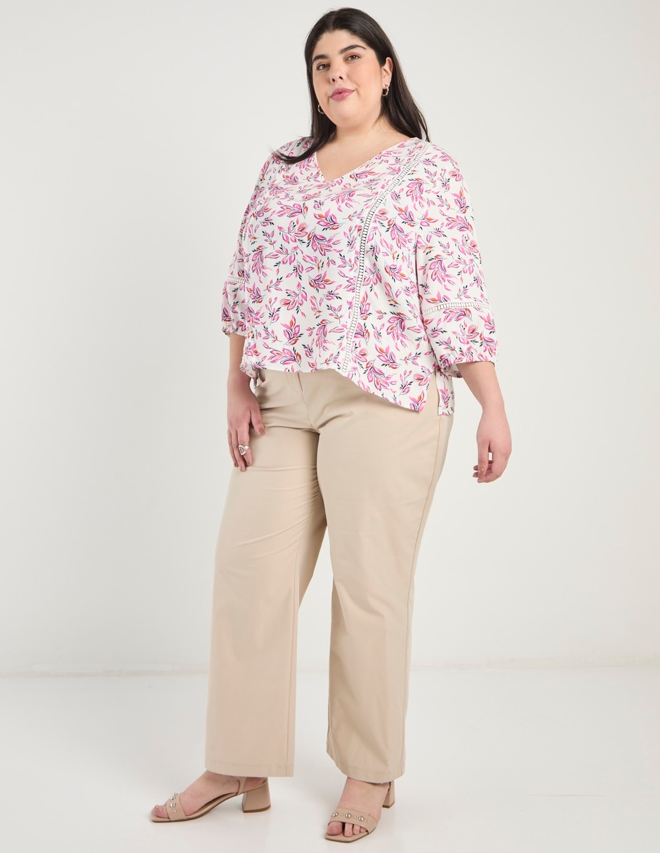 Blusa manga 3/4 para mujer 7