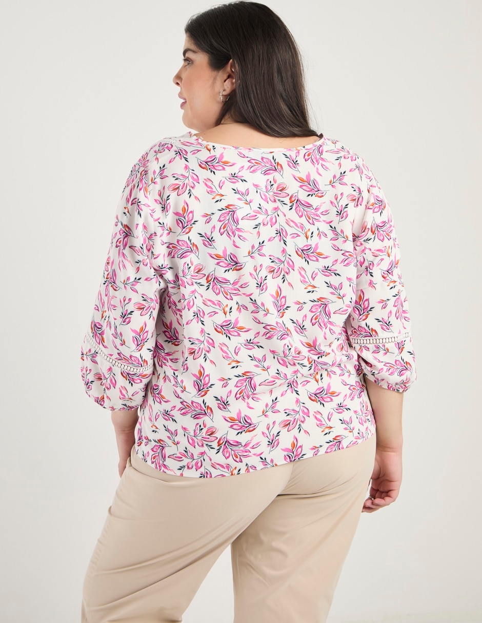 Blusa manga 3/4 para mujer 11