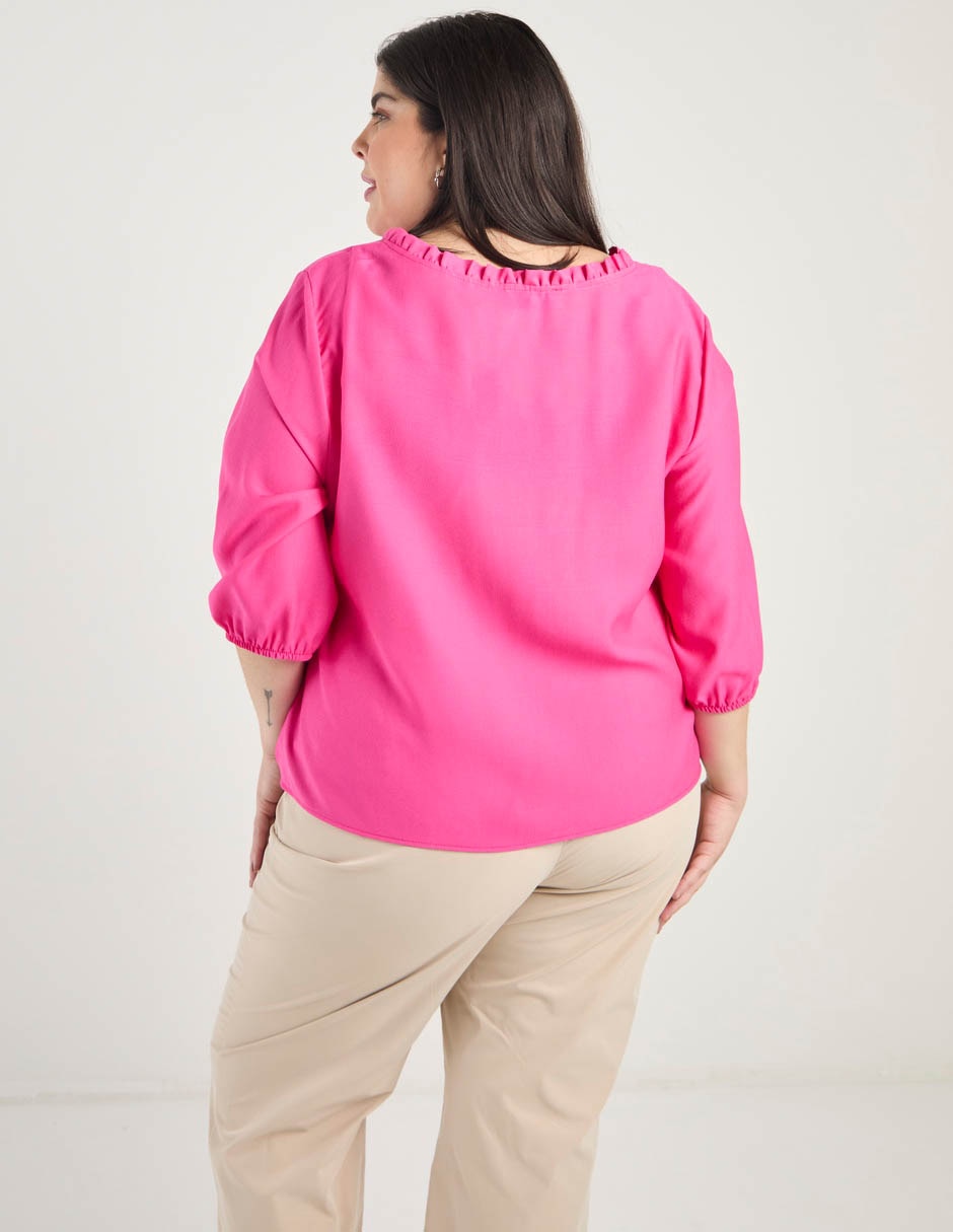 Blusa manga 3/4 para mujer 11