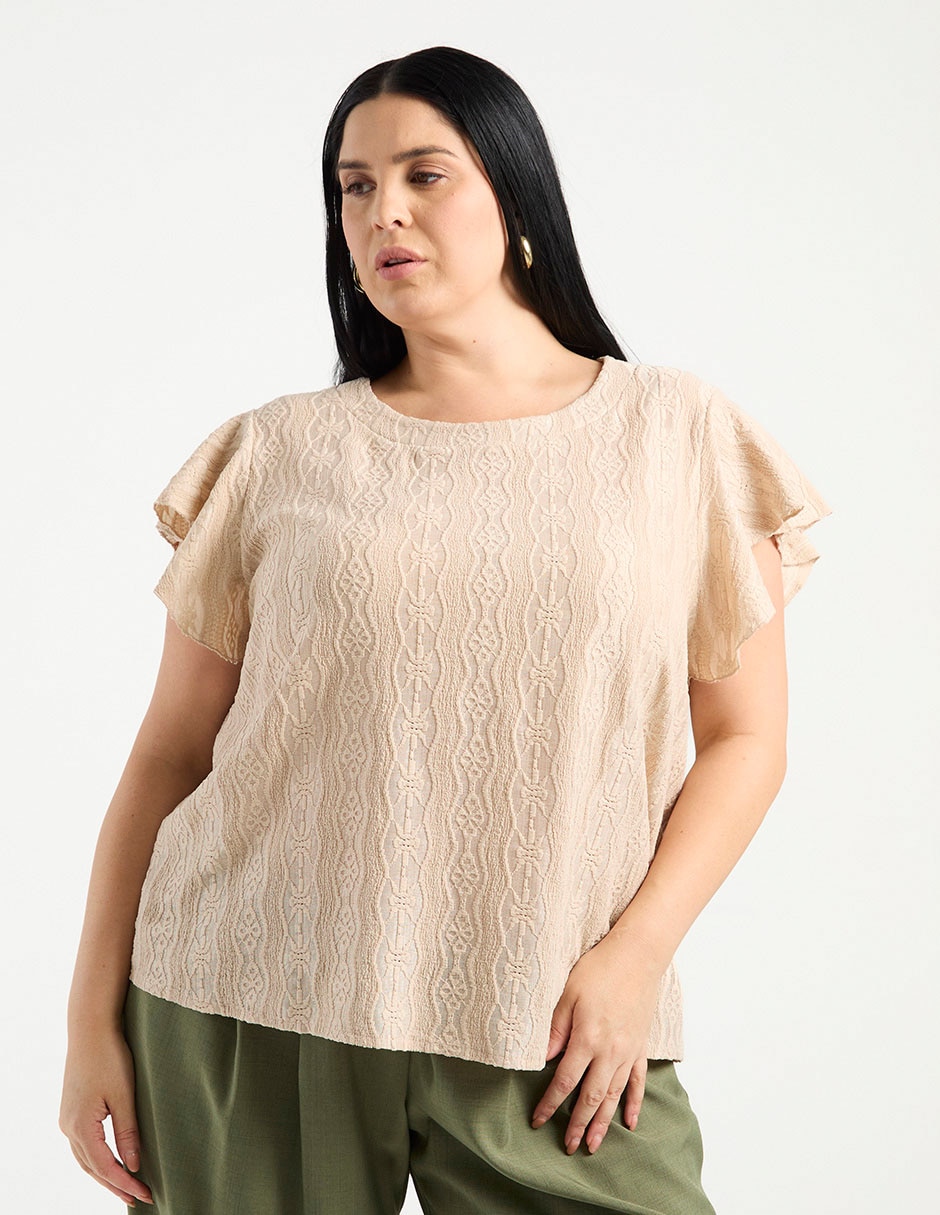 Blusa manga corta para mujer 1