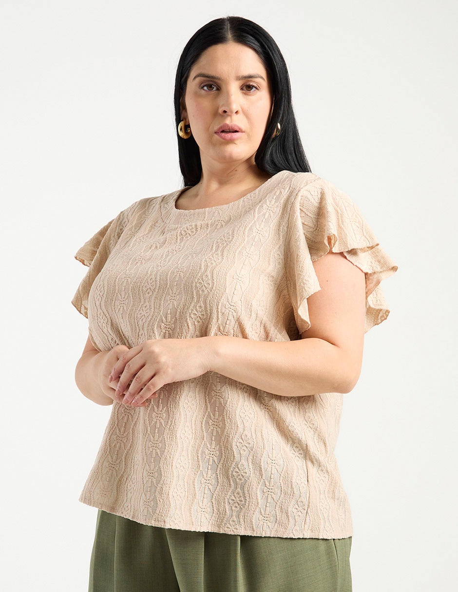 Blusa manga corta para mujer 7