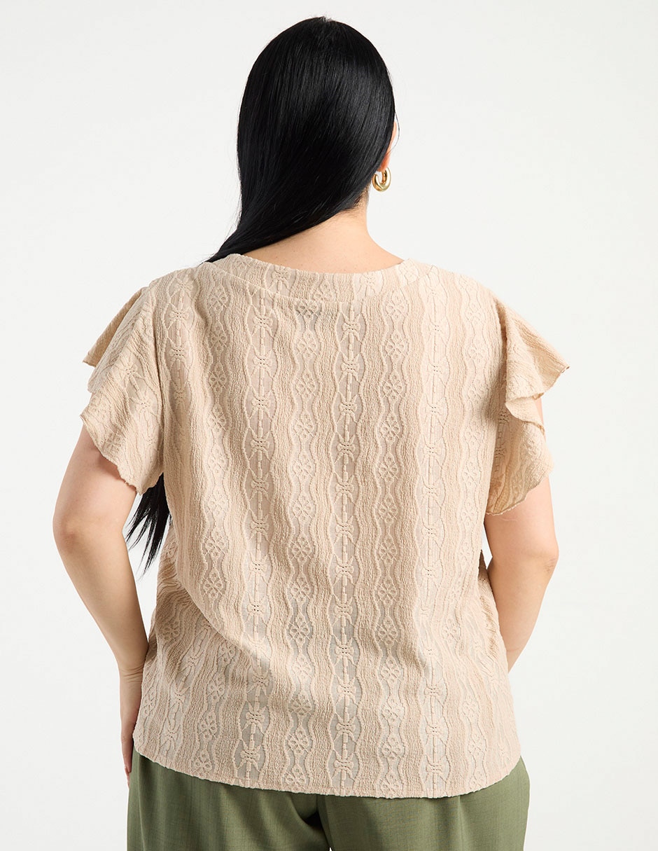 Blusa manga corta para mujer 11