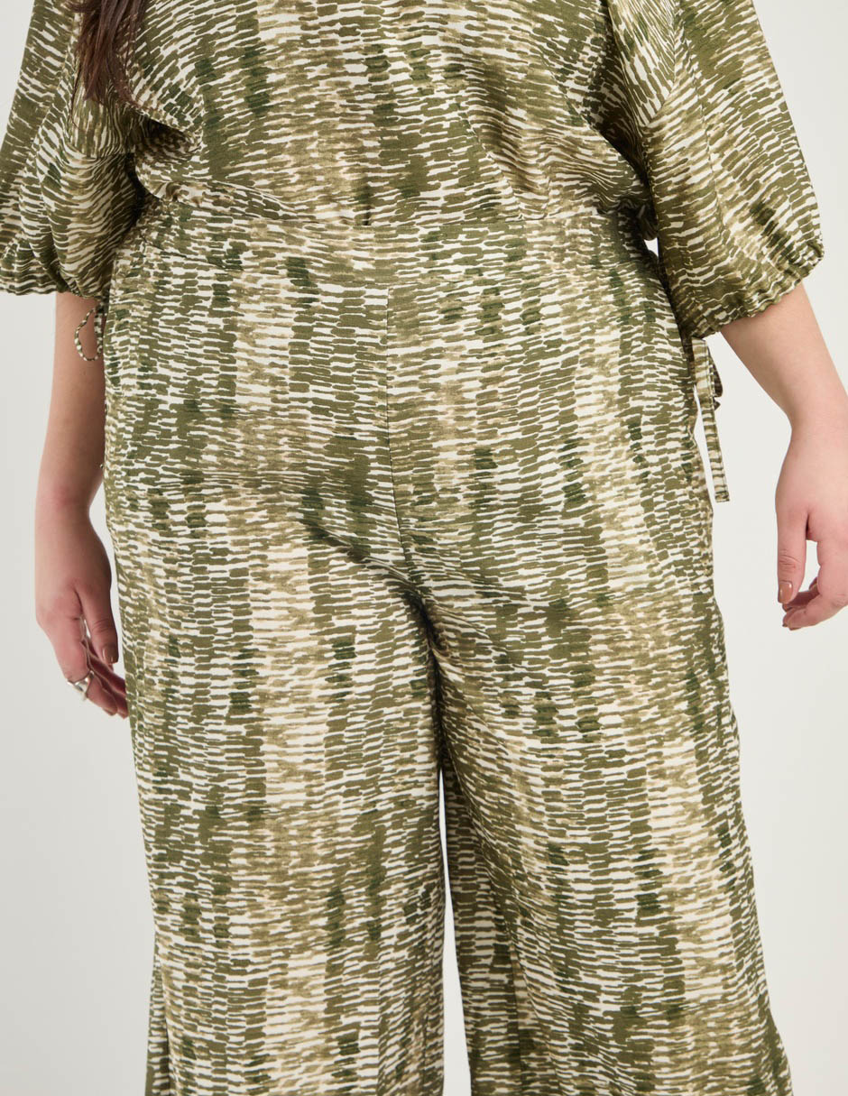 Pantalón coulotte amplio para mujer