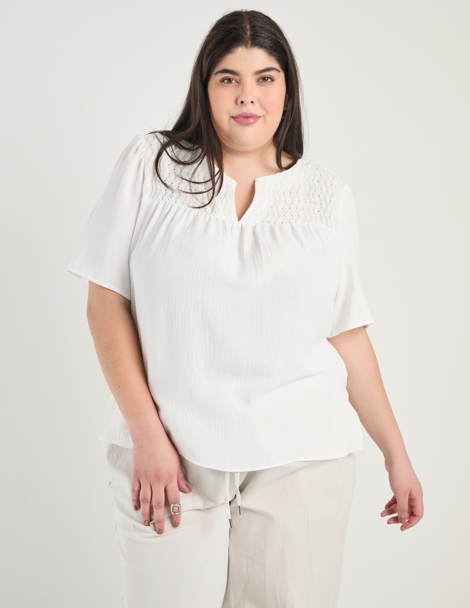 Blusa manga corta para mujer 1