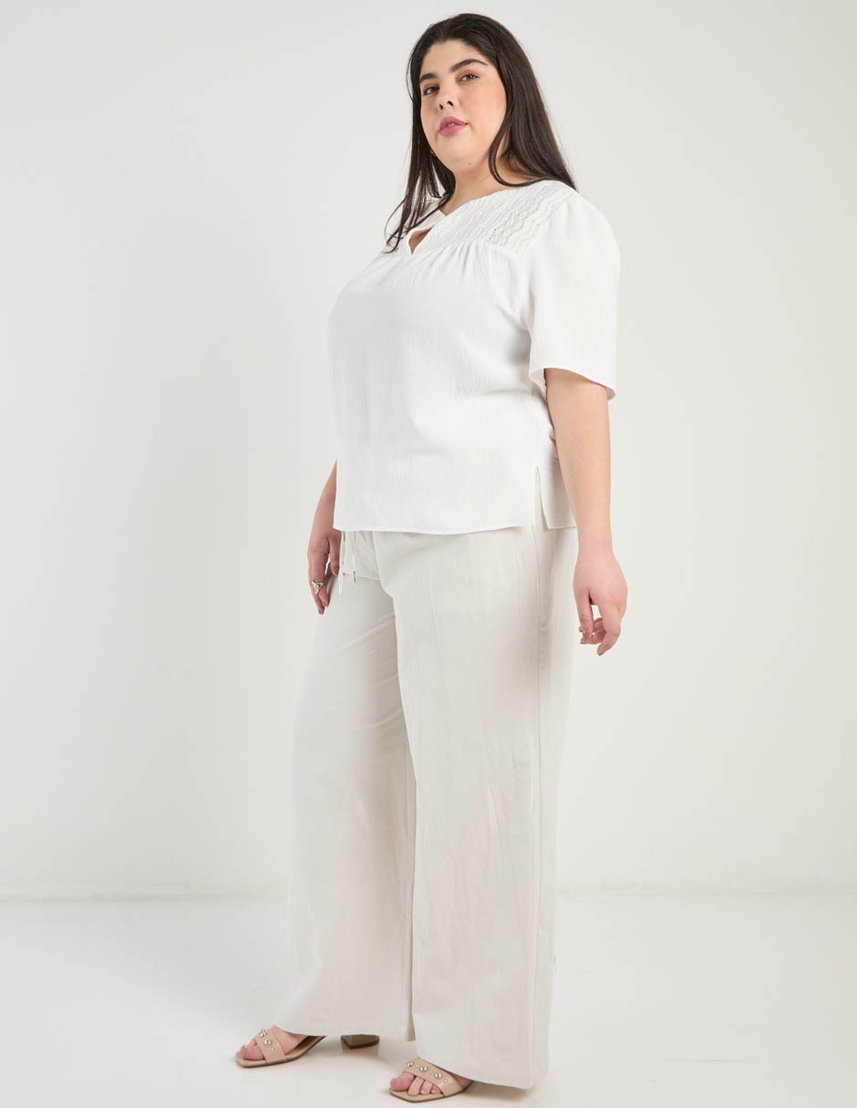 Blusa manga corta para mujer 7
