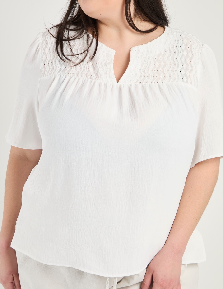 Blusa manga corta para mujer 9