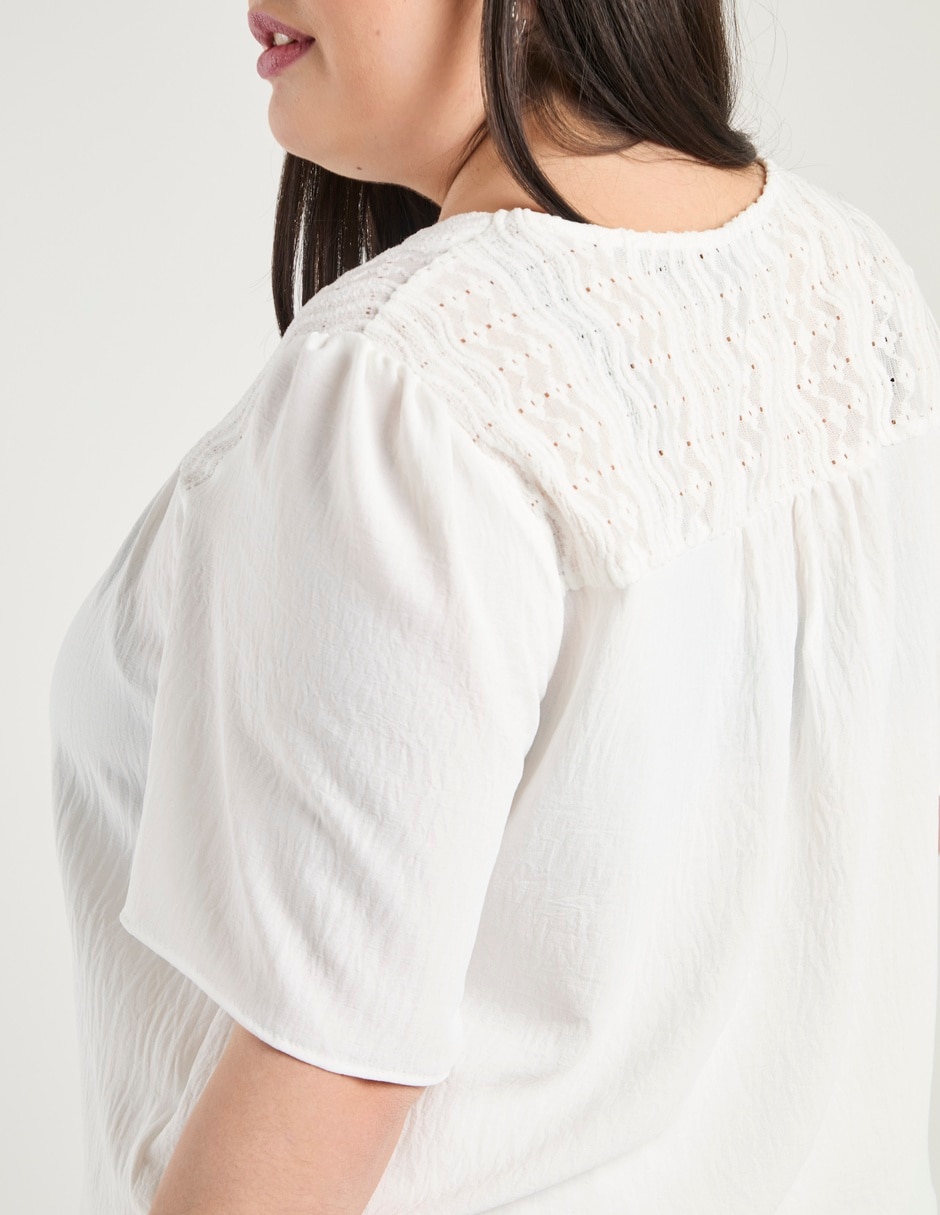 Blusa manga corta para mujer 10